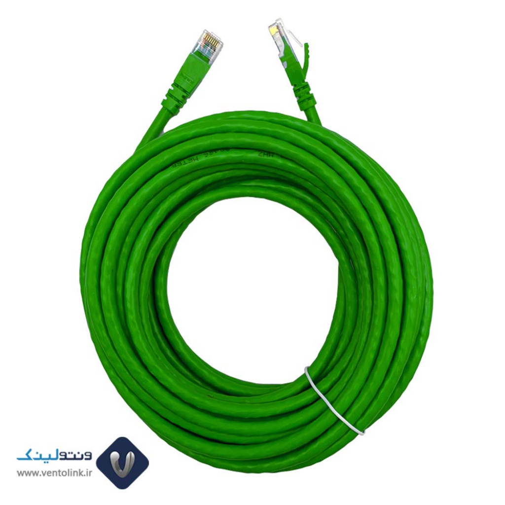 خرید پچ کورد لگراند 10 متری Cat6 UTP سبز LSZH